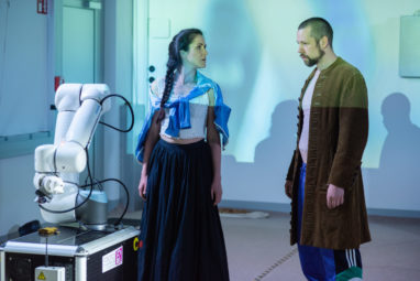 Szene aus dem Theaterstück "Woyzeck Panopticon"