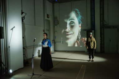 Szene aus dem Theaterstück "Woyzeck Panopticon"